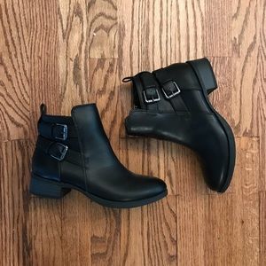 Buckled Ankle Combat Boots